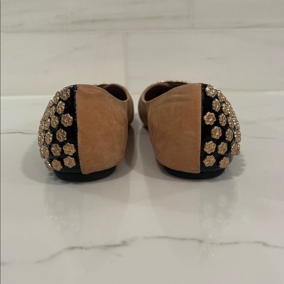 Jeffrey Campbell Flats Natural Black Studded Leather, Size 8 - Picture 9 of 13